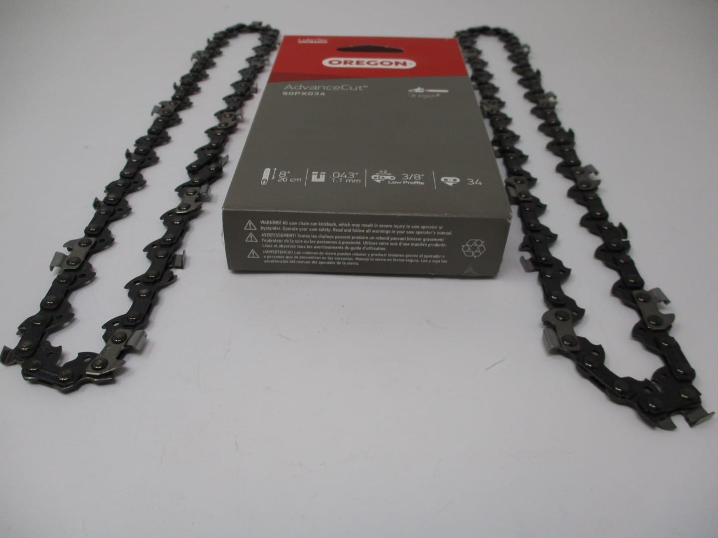 2 Genuine Oregon 90PX034G Pole Saw Chainsaw Chain 8" Bar 34 Drive Links Polesaw - Image 4