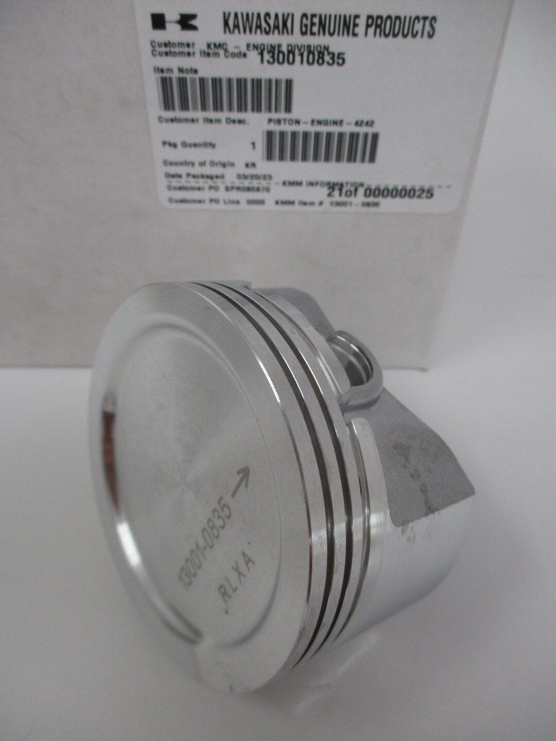 Genuine Kawasaki 13001-0835 Standard Piston FR651V FR691V FR730V FS651V FS691V - Image 4