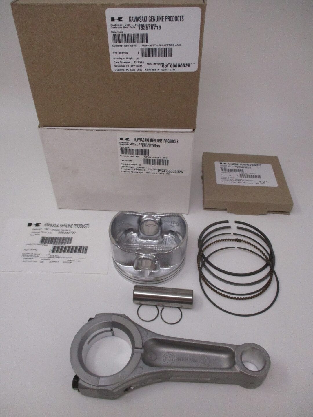 Genuine Kawasaki 13001-0835 Piston & Rings Arm Pin 13008-0600 FR651V FR691V - Image 4