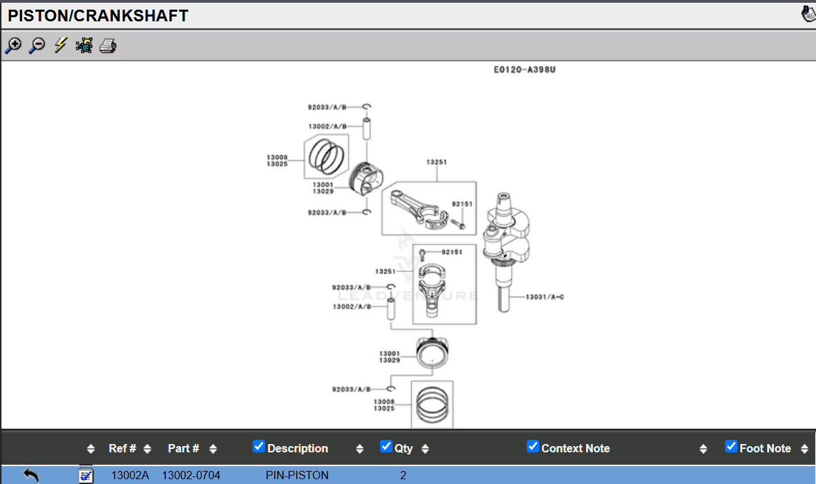 Genuine Kawasaki 13002-0704 Piston Pin Snap-Rings 92033-0790 FR651V FR691V FR730 - Image 4
