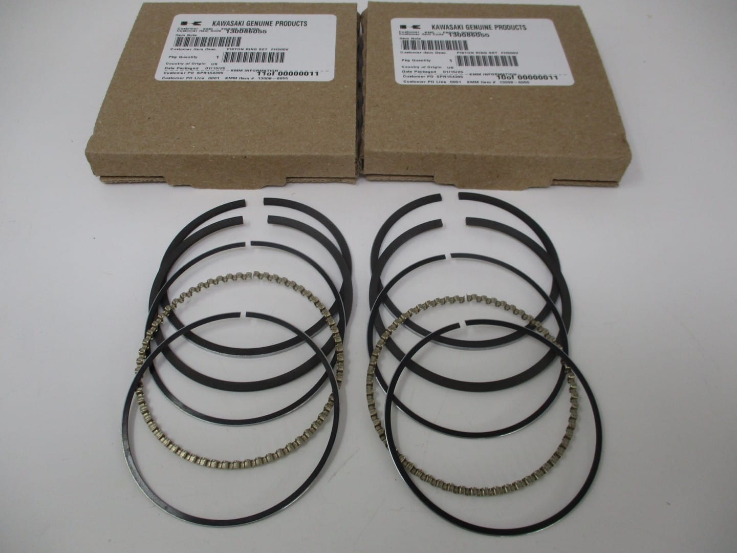 2 Genuine Kawasaki 13008-6055 Piston Rings STD Standard FH451V FH500V FH531V - Image 4
