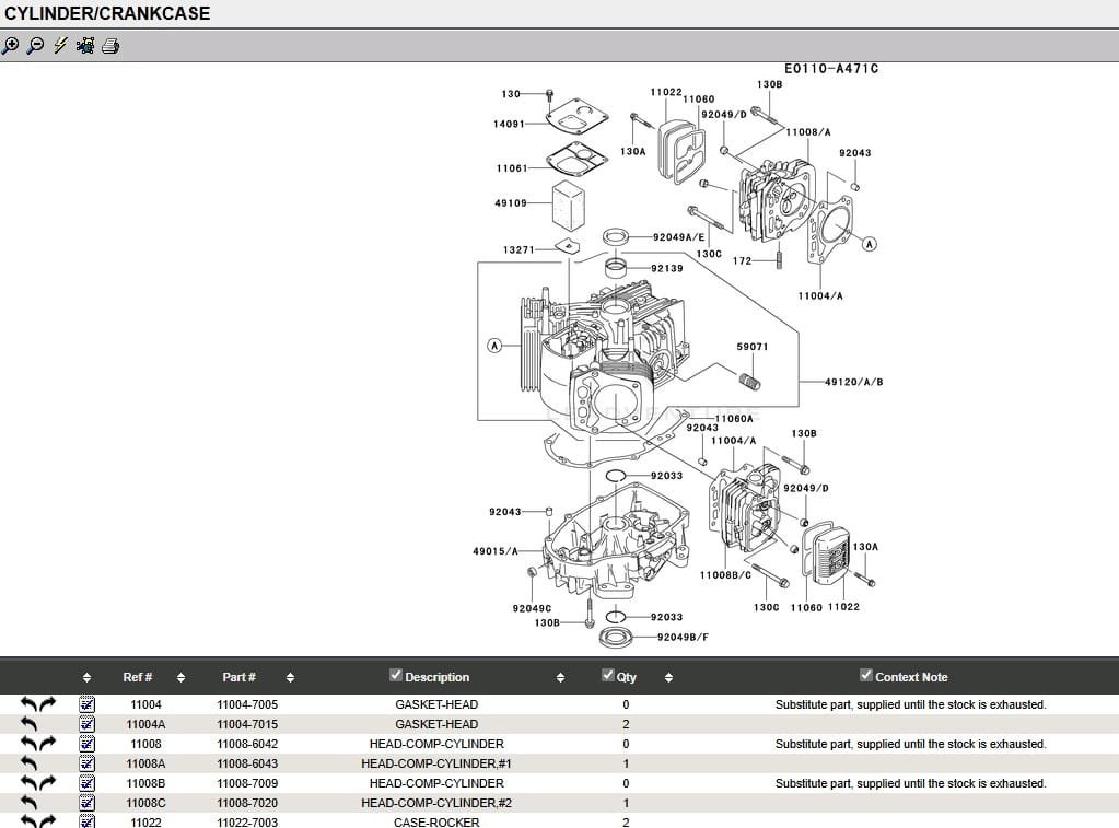 Genuine Kawasaki FH500V Engine Rebuild Kit Piston & Rings - Image 4