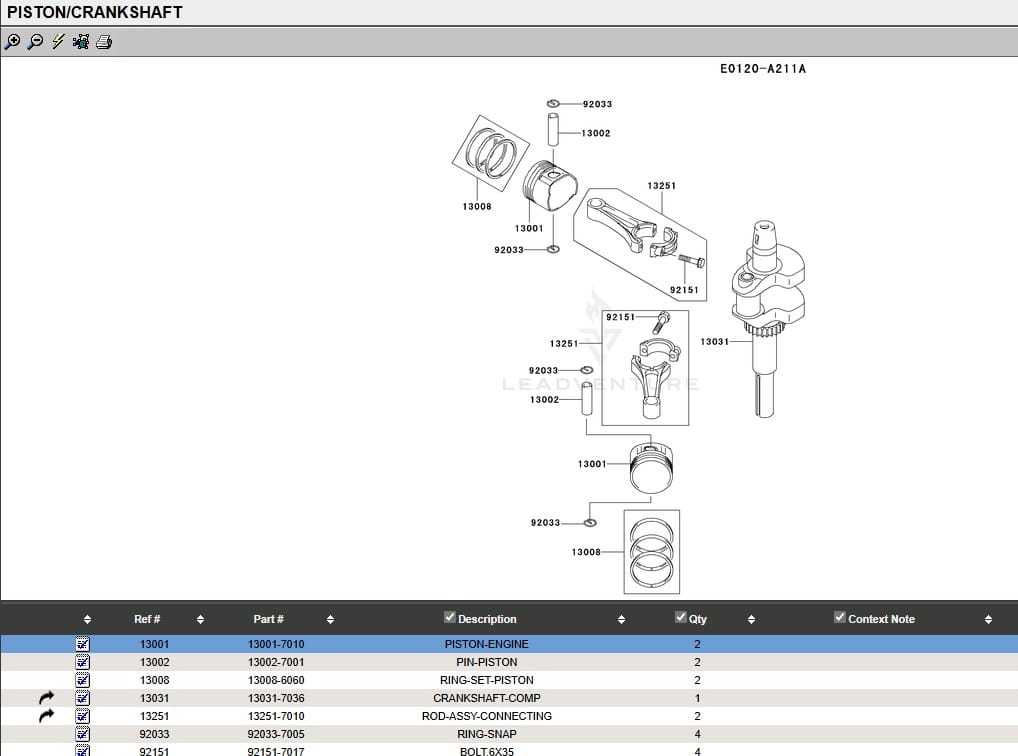 Genuine Kawasaki 13251-0724 Connecting Rod Standard FH541V FH580V - Image 6