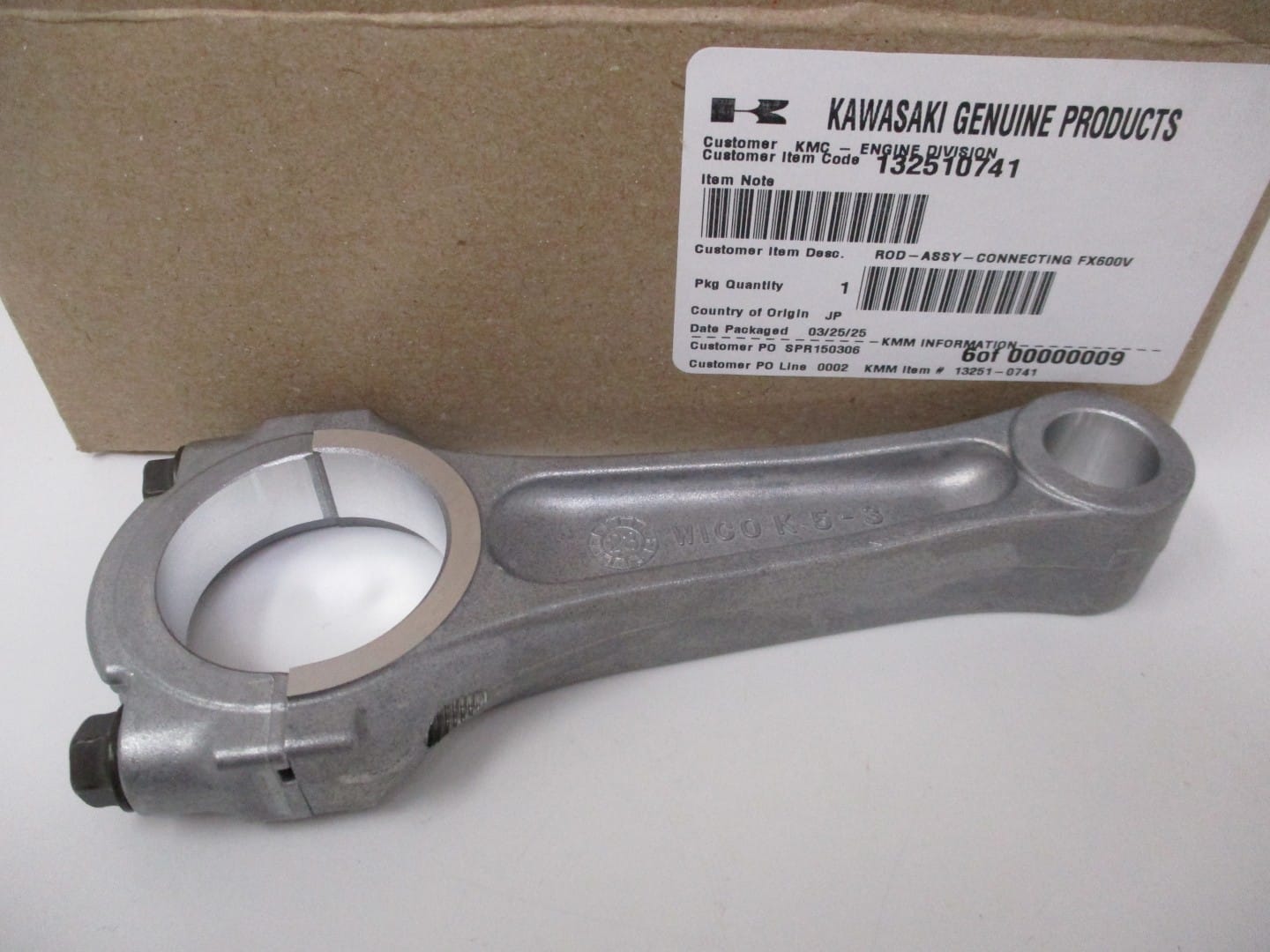 Genuine Kawasaki 13251-0741 Connecting Rod FS481V FS541V FS600V FX541V FX600V - Image 4