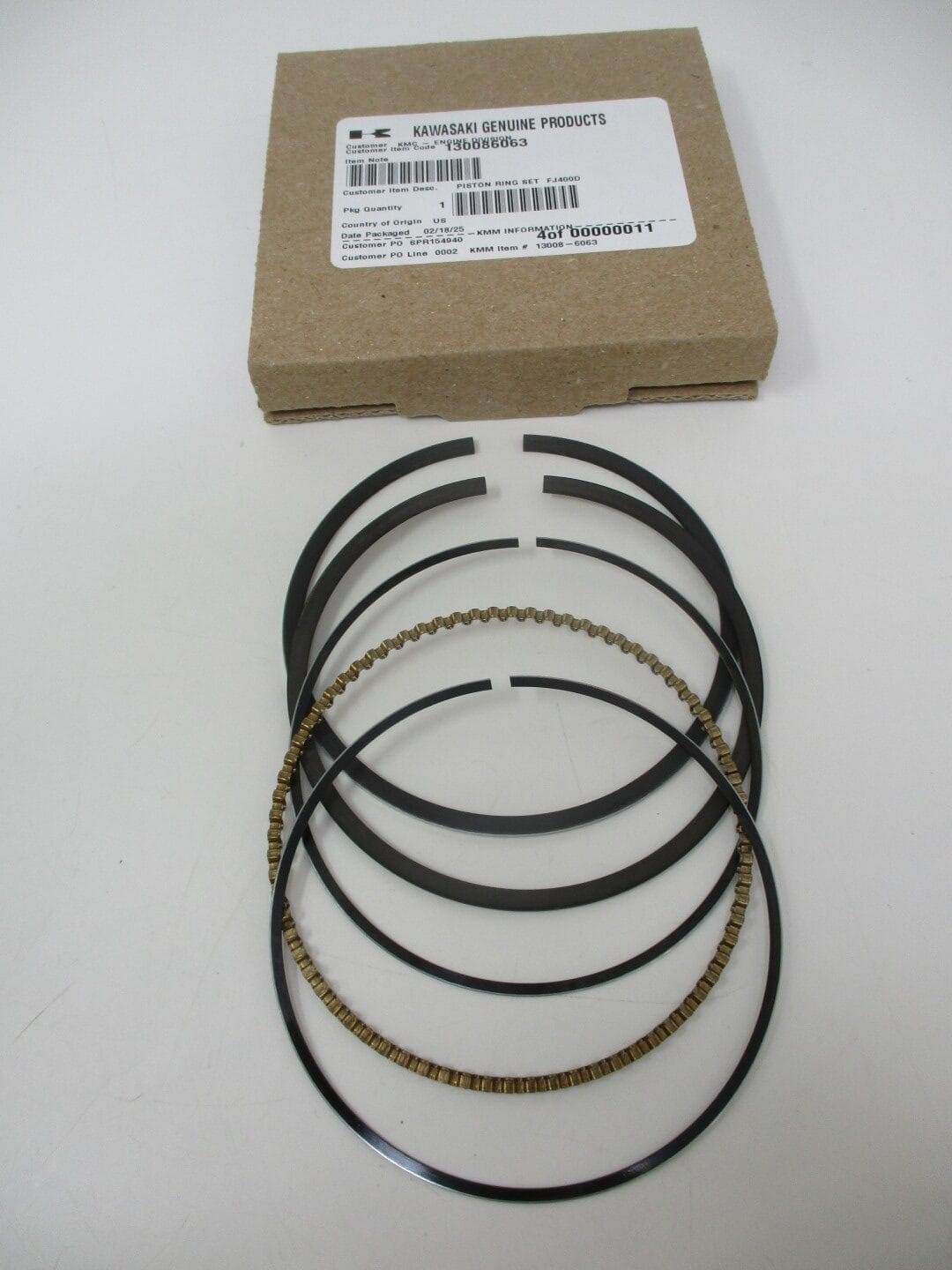 Genuine Kawasaki 13008-6063 Piston Rings FJ400 STD EZGO Club Car - Image 3