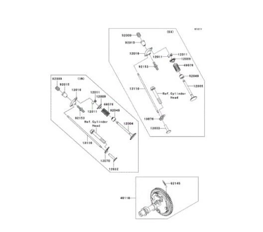 2 Genuine Kawasaki FJ400 Push Rods 13116-7004 - Image 4