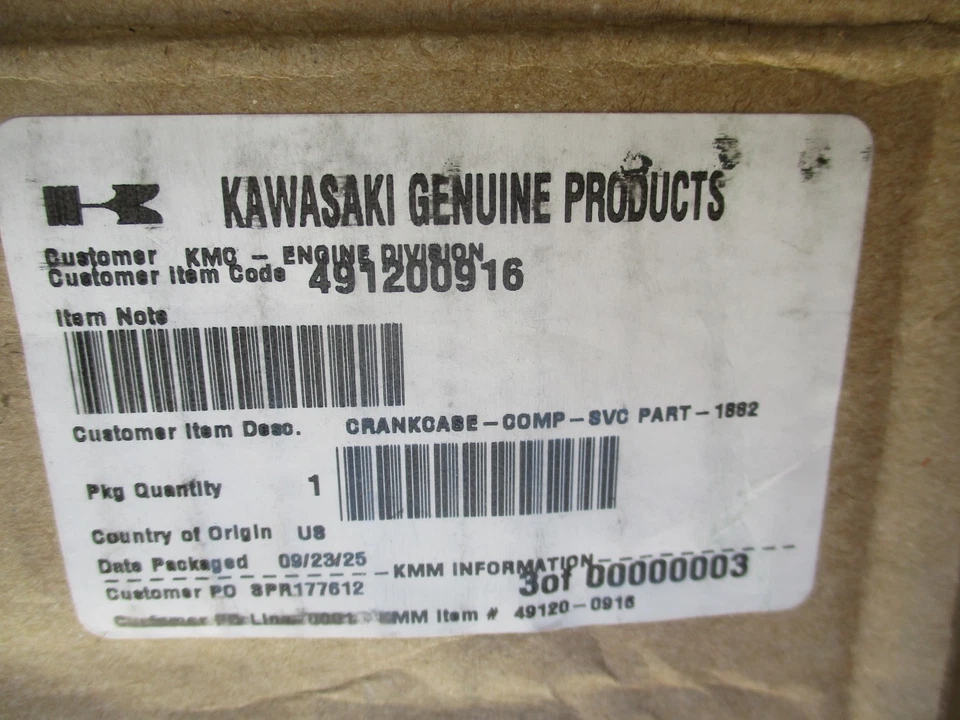 Genuine Kawasaki 49120-0916 Crankcase FX751V FX801V FX850V - Image 4