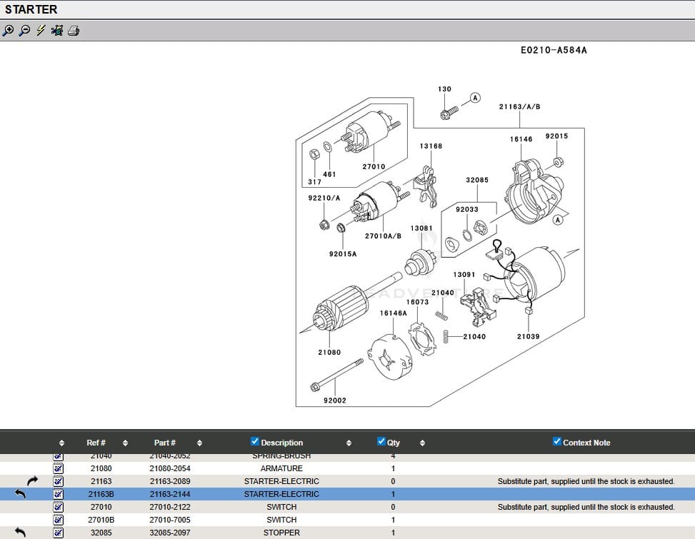 For Kawasaki 21163-2144 21163-2089 Starter FE400D FE250D FE290D FE350D FE400D Golf Cart - Image 6