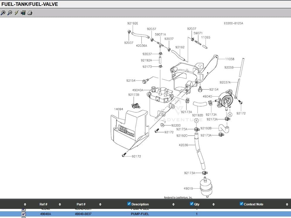 Genuine Kawasaki 49040-0837 Nikki Electric Fuel Pump FX730V FX781A FX820A FXT00V - Image 6