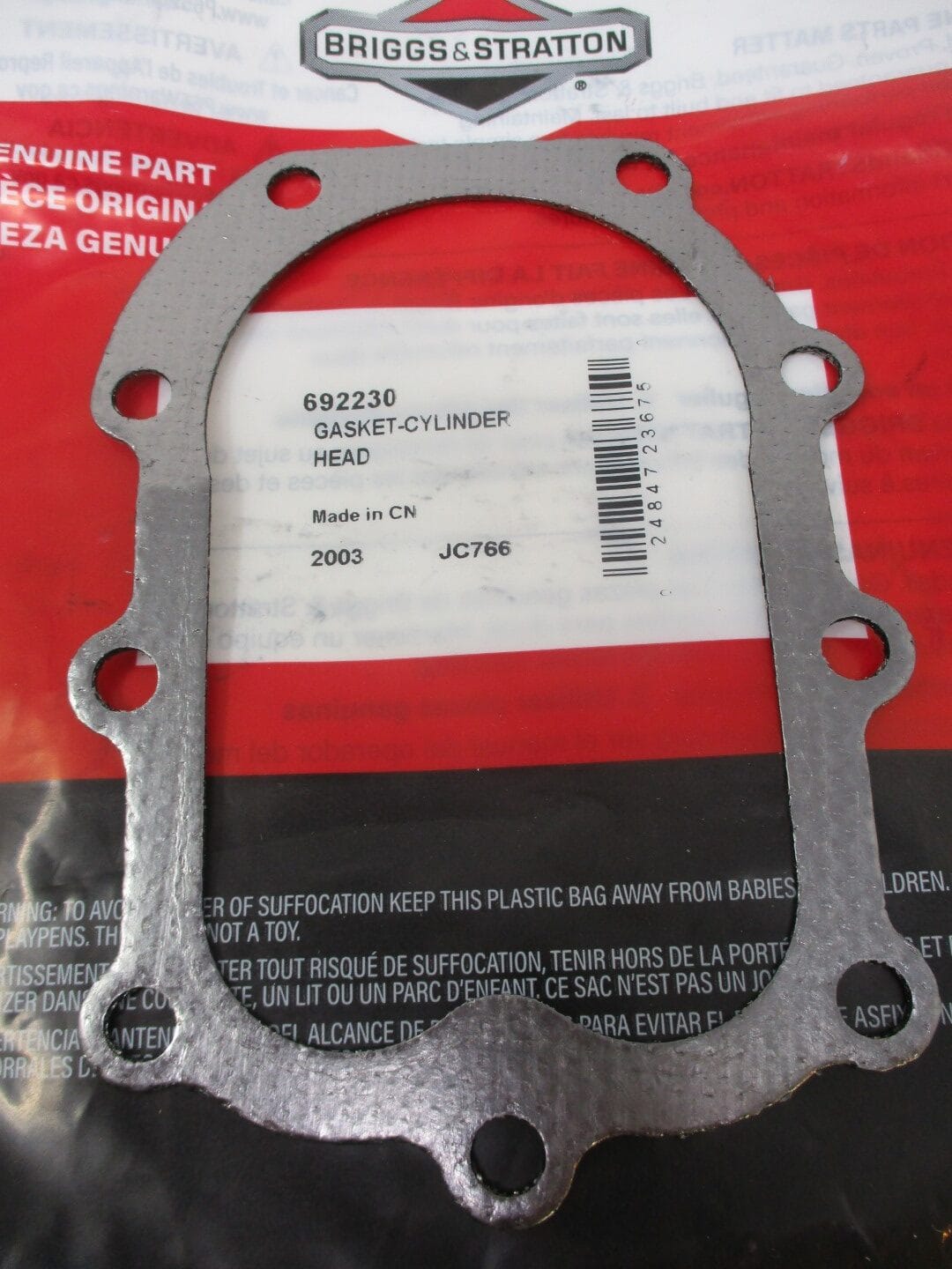 2 Genuine Briggs & Stratton 692230 Cylinder Head Gasket - Image 3