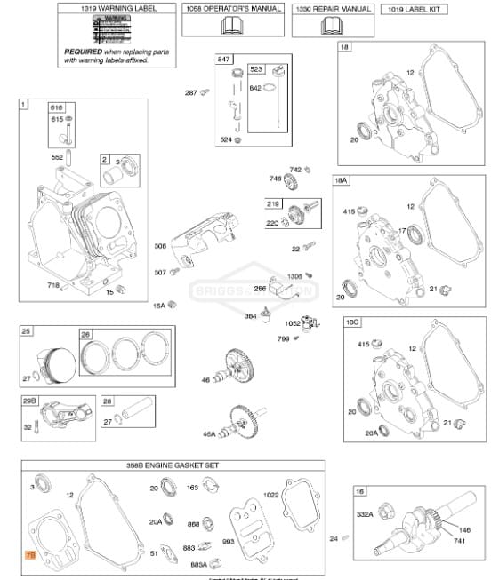 Genuine OEM Briggs & Stratton 791716 Cylinder Head Gasket - Image 5