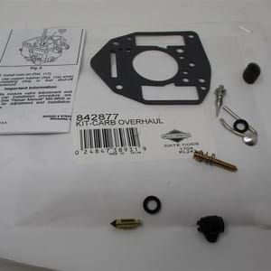 Genuine Briggs & Stratton 842877 Carburetor Overhaul Kit Rebuild 295342 295347