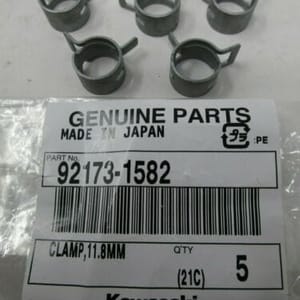 5 Genuine Kawasaki Hose Clamps 92173-1582 11.8MM FH721D FR651D FR691V FR730V