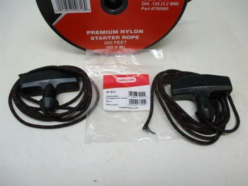 2 Packs Oregon 31-911 Recoil Pull Start Handle with Briggs & Stratton Rope #4 1/8" Dia.