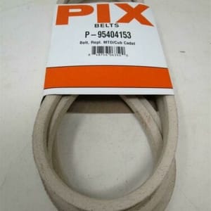 For Cub Cadet GT1500, LT1000, LT1046, SLT1500, V-Belt 122 1/8” X ½” in a Pix P-95404153