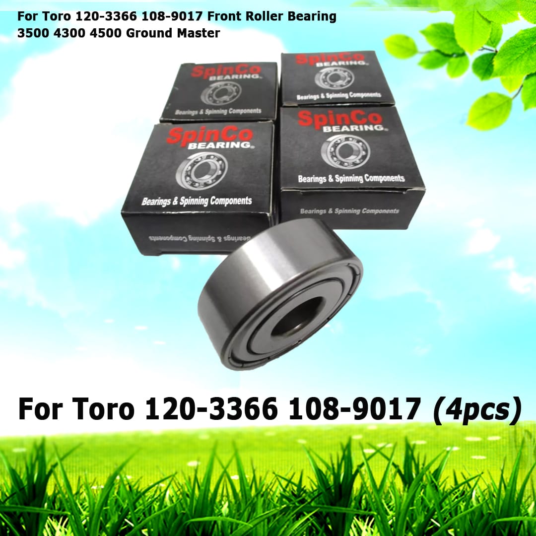 4 For Toro 120-3366, 108-9017, Front Roller Bearing 3500 4300 4500 Ground Master