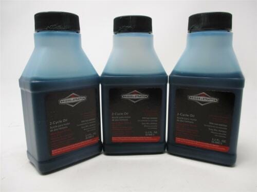 3 Bot Genuine Briggs & Stratton 100107 2-Cycle Oil 3.2-Ounce Bottle Easy Mix Ashless