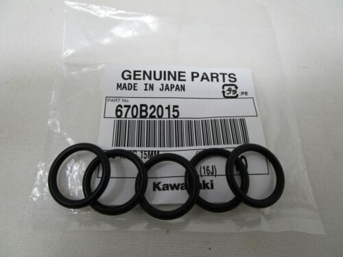5 Genuine Kawasaki 670B2015 15mm O-Ring Oil Filler Gauge FE120D FE170D FE250D FE290D FE350D FE400