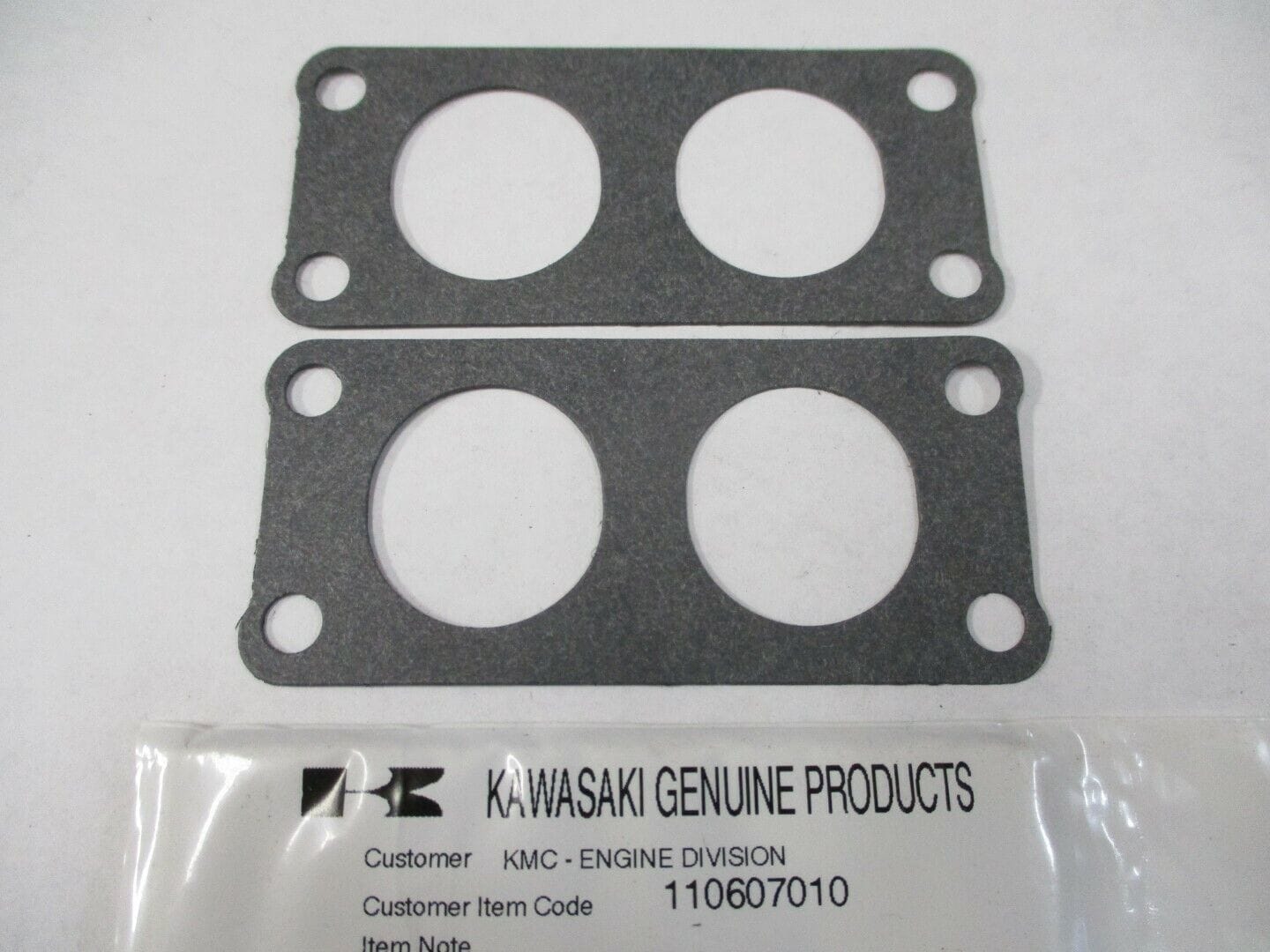 2 Packs Genuine Kawasaki 11060-7010 Carburetor Gasket FH601V FH641V FH680V FH721V