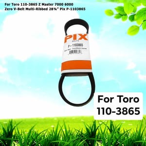 For Toro 110-3865 Z Master 7000 6000 Zero V-Belt Multi-Ribbed 28¾” Pix P-1103865
