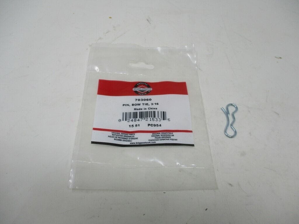 Genuine Briggs & Stratton 703060 Bow Tie Pin 3/16