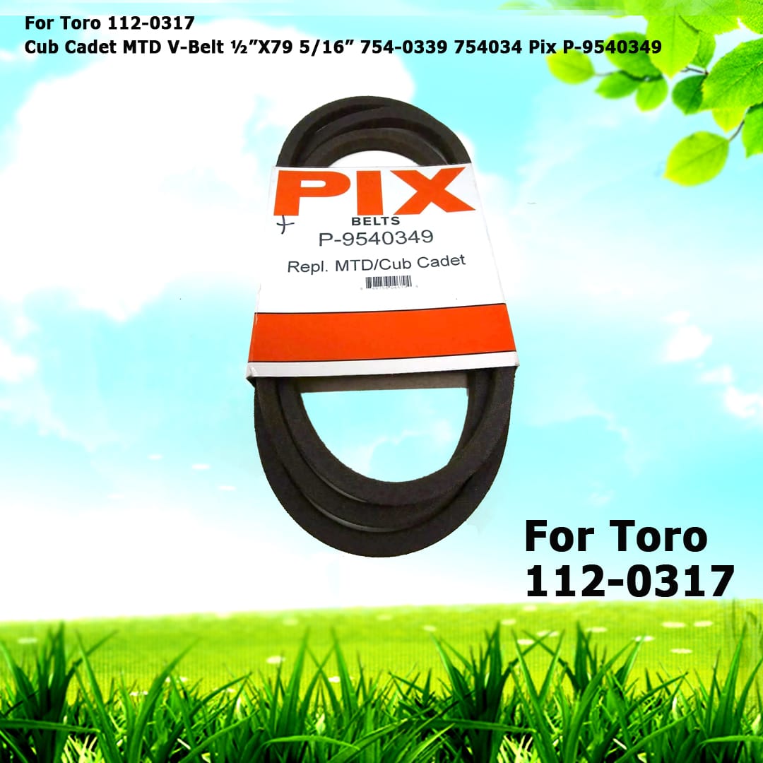 For Toro 112-0317 Cub Cadet MTD V-Belt 754-0339 754034