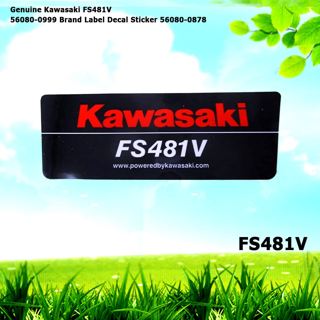 Genuine Kawasaki FS481V 56080-0999 Brand Label Decal Sticker 56080-0878