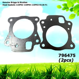 2 Genuine Briggs & Stratton 796475 Head Gasket 110P02 110P05 110P02-0118-F1