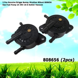 2 Genuine Briggs & Stratton Mikuni 808656 Gas Fuel Pump 24 393 16-S Kohler Vacuum