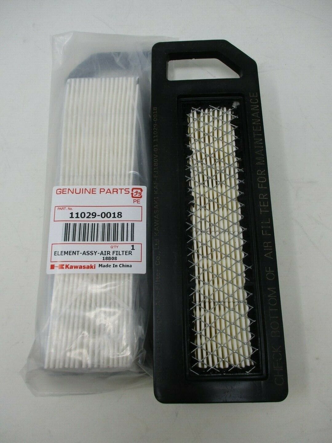2 Genuine Kawasaki 11029-0018 Air Filter 11029-7016 Toro 108-2604 FJ180V TimeMaster