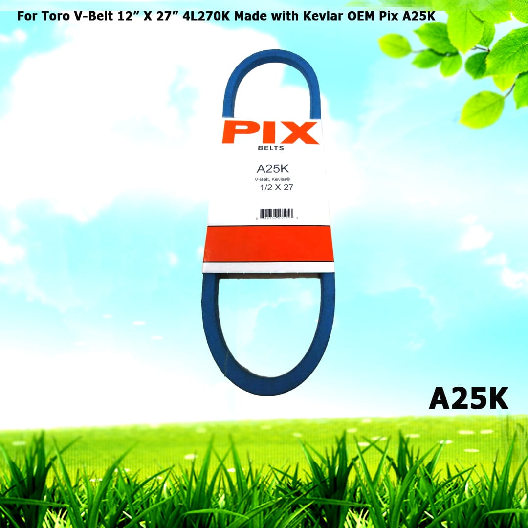 For Toro V-Belt 4L270K 12” X 27” Made with Kevlar OEM Pix A25K