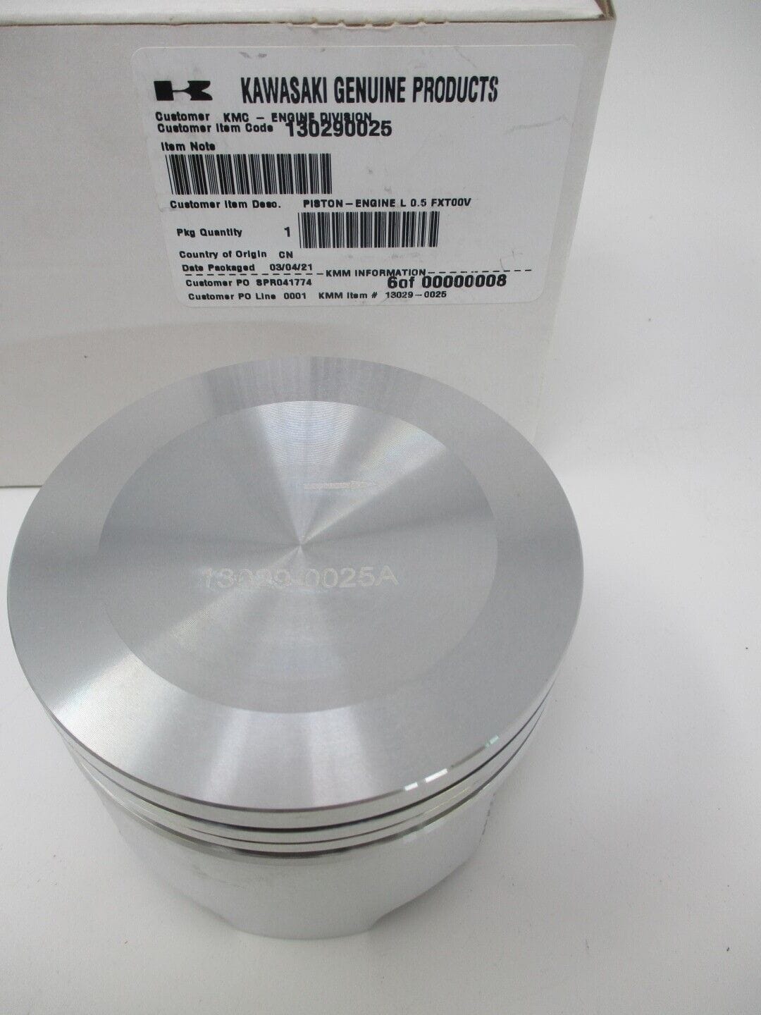 Genuine Kawasaki 13029-0025 Piston for 13025-0014 Rings Oversize FX921V FXT00V