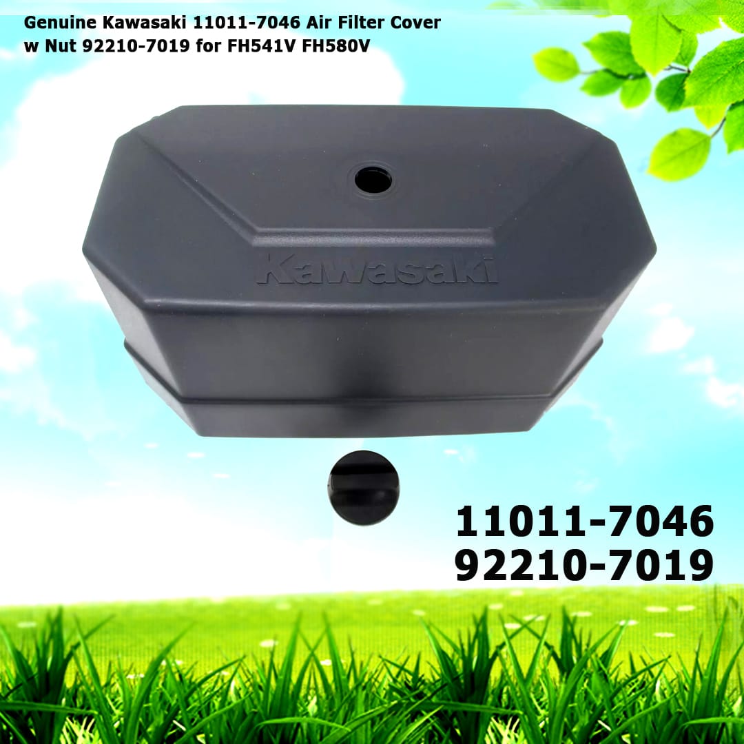 Genuine Kawasaki 11011-7046 Air Filter Cover w Nut 92210-7019 for FH541V FH580V