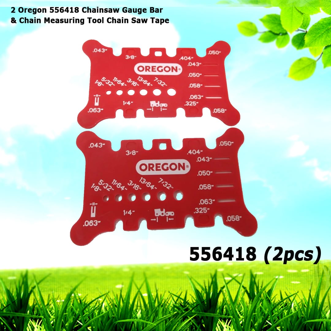 2 Oregon 556418 Chainsaw Gauge Bar & Chain Measuring Tool Chain Saw Tape