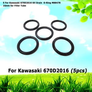 5 For Kawasaki 670D2016 Oil Drain  O-Ring M88478 16mm for Filler Tube