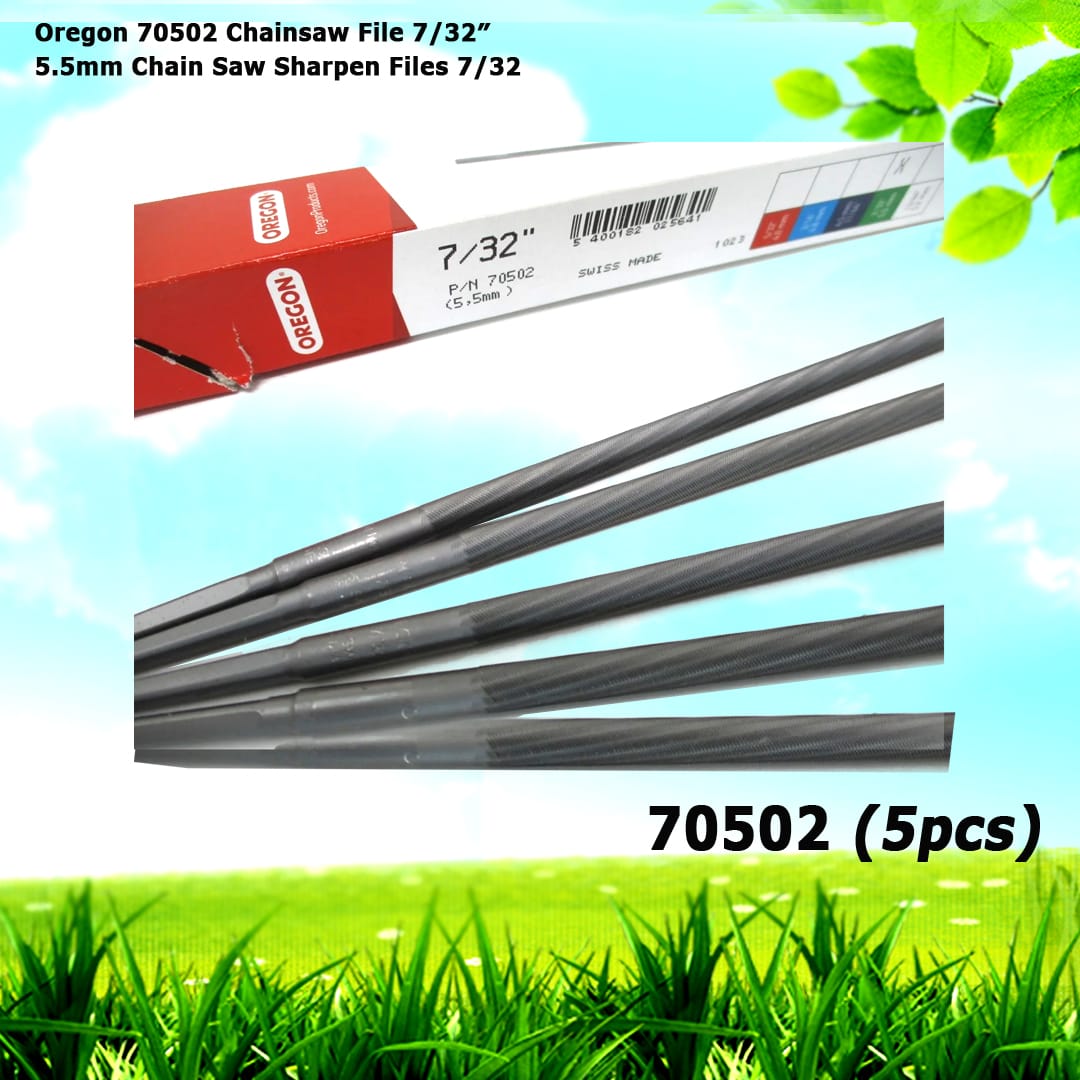 5 Oregon 70502 Chainsaw File 7/32" 5.5mm Chain Saw Sharpen Files 7/32