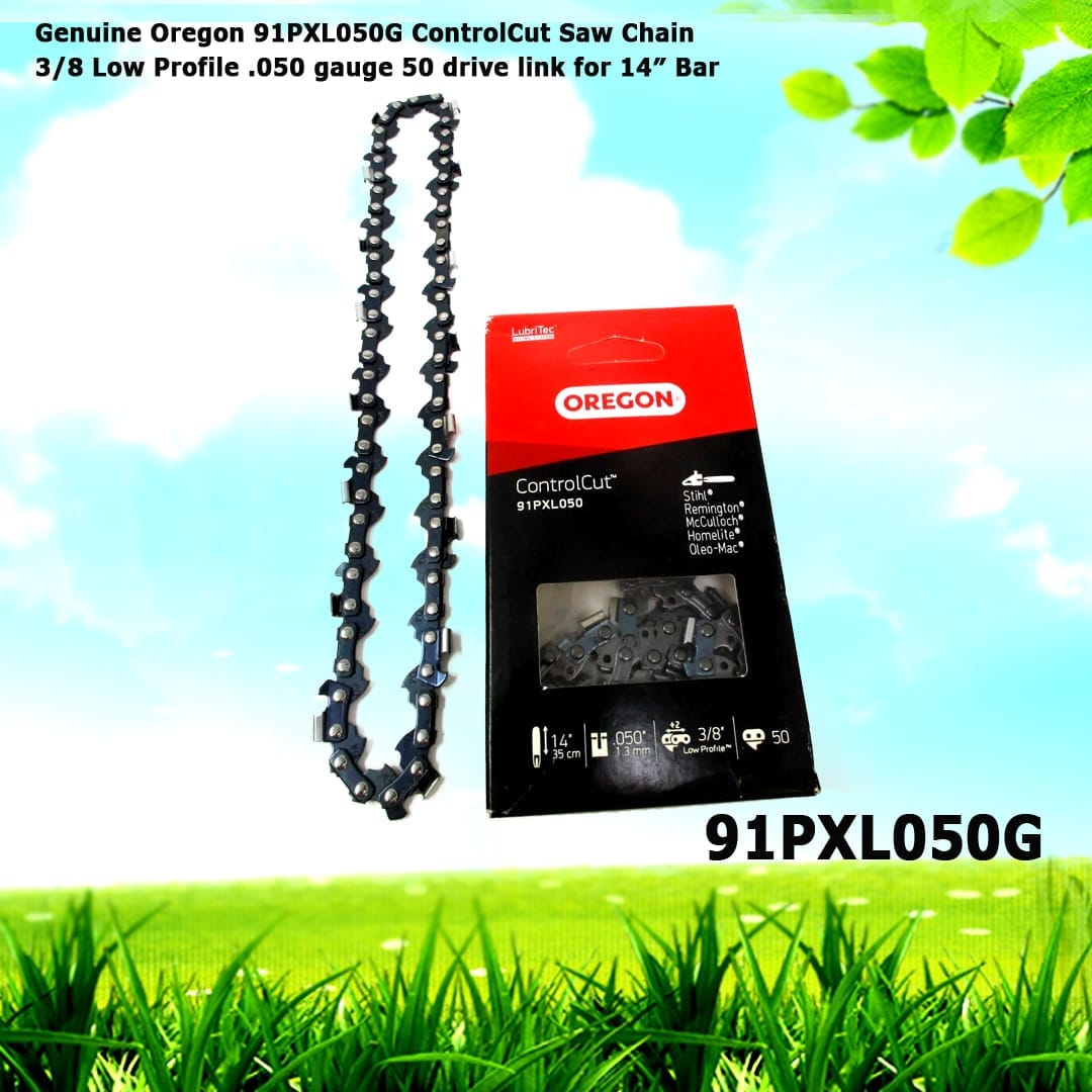 Genuine Oregon 91PXL050G ControlCut Saw Chain 3/8 Low Profile .050 gauge 50 drive link for 14" Bar
