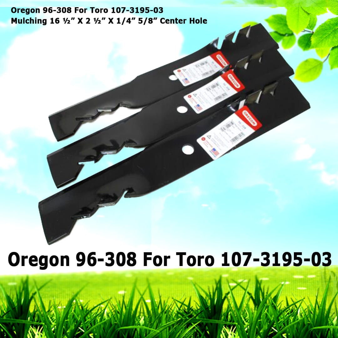 Oregon 96-308 For Toro 107-3195-03 Mulching 16 ½” X 2 ½” X 1/4” 5/8” Center Hole