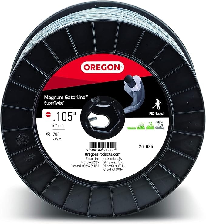Oregon 20-035 Magnum Gatorline Supertwist Trimmer Line, .105" x 708'