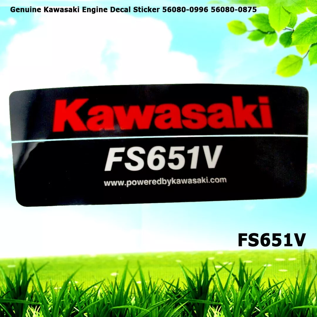 Genuine Kawasaki FS651V Engine Decal Sticker 56080-0996 56080-0875