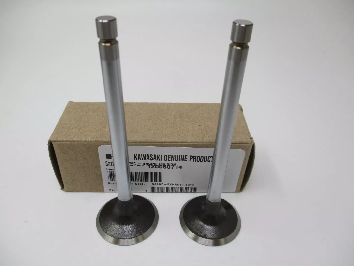 2 Genuine Kawasaki 12005-0714 Exhaust Valve 12005-7012 FX921V FXT00V