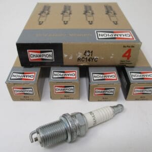 4 Genuine Champion 431 RC14YC Copper Plus Spark Plugs