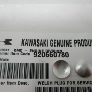 2 Genuine Kawasaki 92066-0780 Welch Plug FX651V FX691V FX730V 4 Stroke