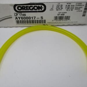 Genuine Oregon 07-450 1" Tygon 1/4" Fuel Gas Line, ¼” Inner Diameter 3/8" OD EPA & Carb