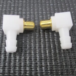 2 Genuine Briggs & Stratton 692317 Carburetor Connector Hose Fitting 1/4" 497166