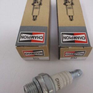2 Genuine Champion 843 CJ8 Nickel Spark Plug Copper Plus Chainsaw Small Engines