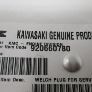 Genuine Kawasaki 92066-0780 Welch Plug FX651V FX691V FX730V 4 Stroke