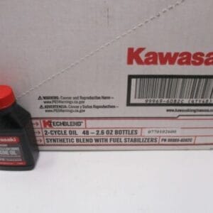 48 Btls Genuine Kawasaki 99969-6082C 2.6 OZ 2 Cycle Engine Bottle 1 Per Gallon Oil Fuel Mix