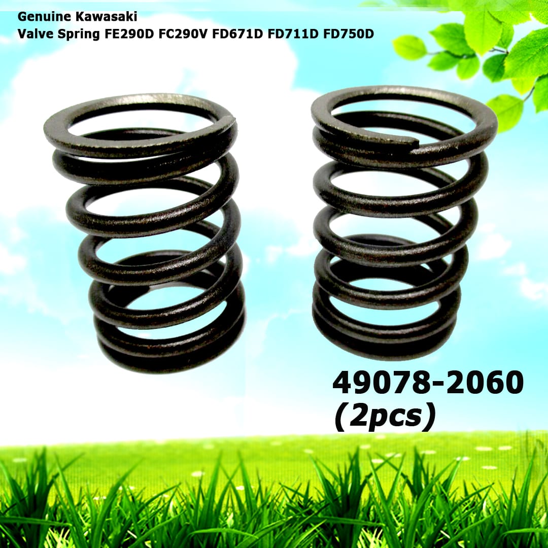 2 Genuine Kawasaki 49078-2060 Valve Spring FE290D FC290V FD671D FD711D FD750D