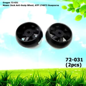 2 Oregon 72-031 Mower Deck Anti-Scalp Wheel, AYP 174873 Husqvarna